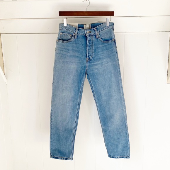 Everlane Denim - Everlane The Summer Slouch Jean Blue Shadow Wash Straight Leg Loose Fit